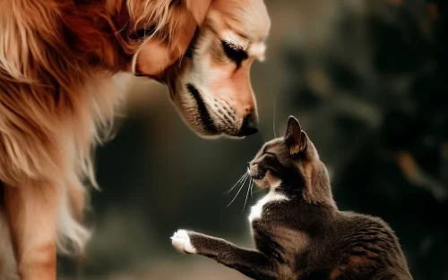 Take care when you introduce your dog to a cat