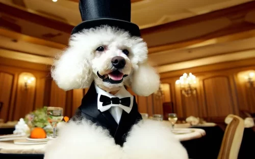 Poodles are known for their 'posh' appearance